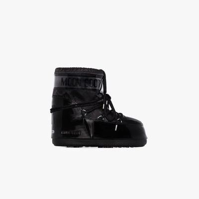 Shop Moon Boot Black Glance Classic Low Snow Boots