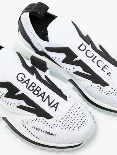Shop Dolce & Gabbana White Sorrento Slip-on Sneakers