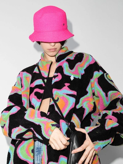 Shop Maison Michel Pink Jason Wool Bucket Hat In Fluo Pink