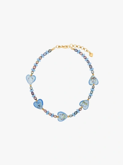 Shop Brinker & Eliza Blue Gold Vermeil Forever Young Necklace