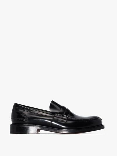 Shop Church's Black Willenhall Leather Loafers