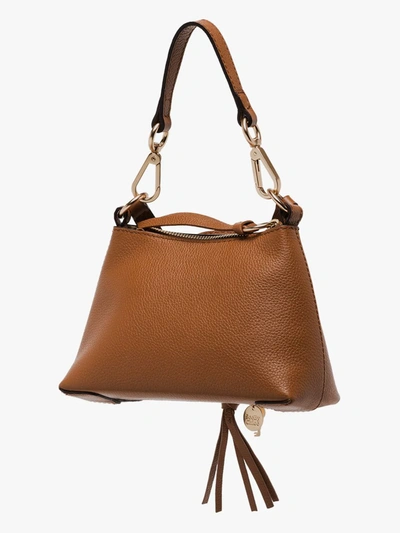 Shop See By Chloé Brown Joan Small Leather Shoulder Bag