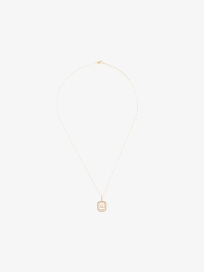 Shop Mateo 14k Yellow Gold G Initial Diamond Necklace