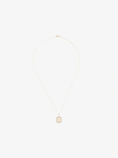 Mateo 14k Yellow Gold G Initial Diamond Necklace In Gold