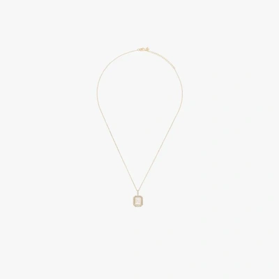 Shop Mateo 14k Yellow Gold N Initial Diamond Necklace