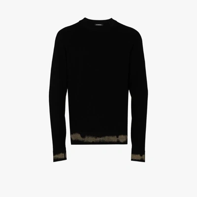 Shop Canessa Cashmere Crew Neck Sweater In Black