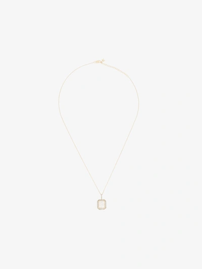 Shop Mateo 14k Yellow Gold B Initial Diamond Necklace