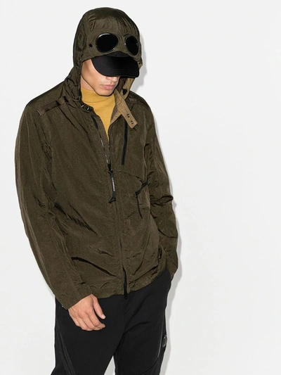 C.p. Company M.t.t.n Goggle Overshirt Jacket In Green | ModeSens