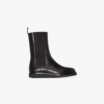 Shop Legres Leather Chelsea Boots - Women's - Leather/rubber In Black