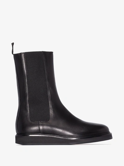 Shop Legres Leather Chelsea Boots - Women's - Leather/rubber In Black