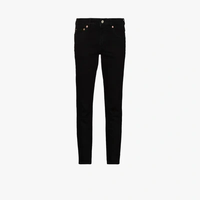 Shop Givenchy Logo Print Skinny Jeans In Black