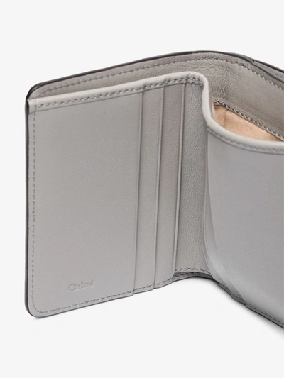 Shop Chloé Grey C Mock Croc Leather Wallet