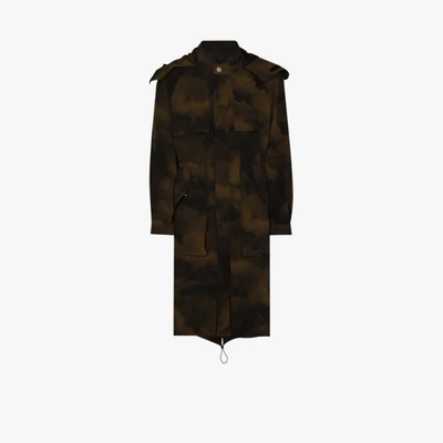 Shop A-cold-wall* Multicolour Terrain Camouflage Parka Coat