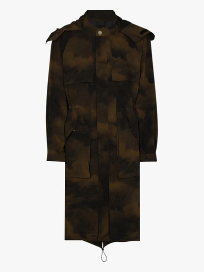 Shop A-cold-wall* Multicolour Terrain Camouflage Parka Coat