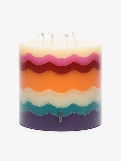 Shop Missoni Multicoloured Torta Candle In Neutrals