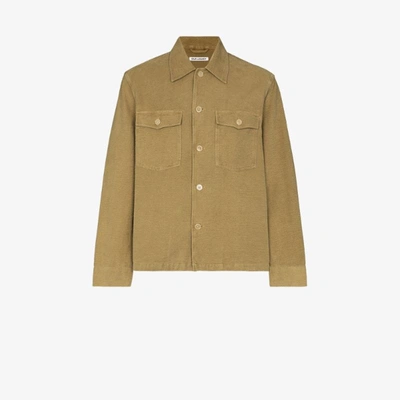 Shop Our Legacy Brushed Cotton Shirt In Green