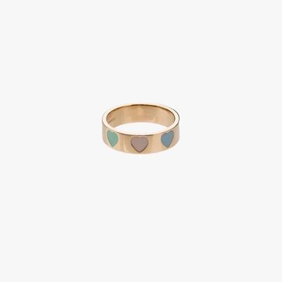 Shop Alison Lou 14k Yellow Gold Heart Throb Ring