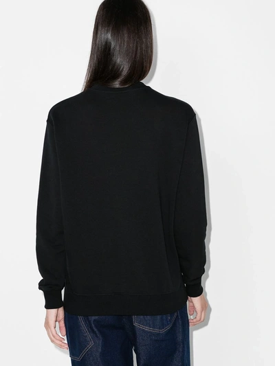 Shop Opening Ceremony Logo Embroidered Cotton Sweatshirt In Black