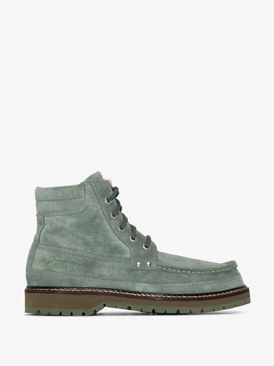 Shop Jacquemus Green Les Chaussures Garrigue Boots