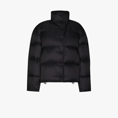 Shop Acne Studios Orna High Neck Puffer Jacket In Black