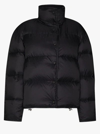 Shop Acne Studios Orna High Neck Puffer Jacket In Black