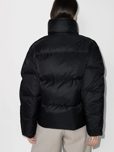 Shop Acne Studios Orna High Neck Puffer Jacket In Black