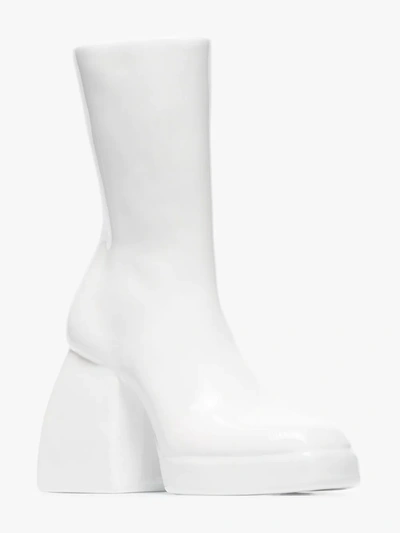 Shop Anissa Kermiche X Nodaleto White Bulla Corta Right Shoe Vase