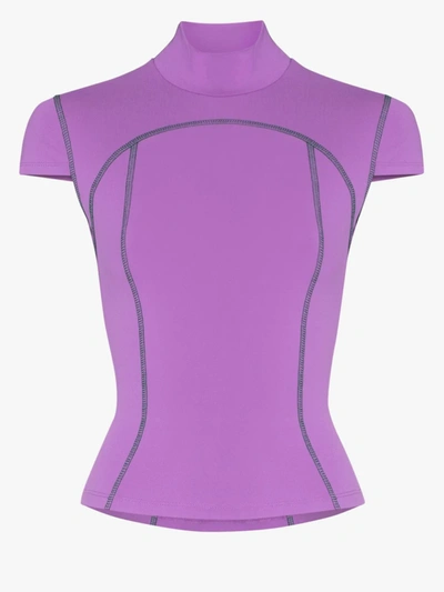 Shop Eckhaus Latta Sport Overlocked T-shirt In Purple