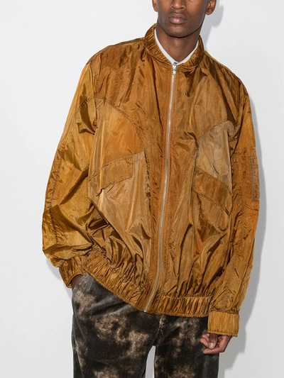 A-cold-wall* Front-zip Bomber Jacket In Brown