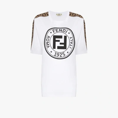 Shop Fendi Rama Logo T-shirt In White