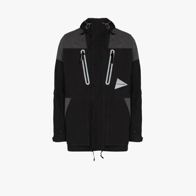 Shop And Wander Black Pertex Hooded Reflective Jacket