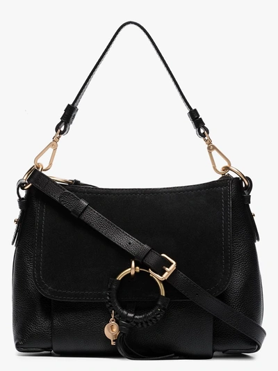 Shop See By Chloé Black Joan Leather Shoulder Bag