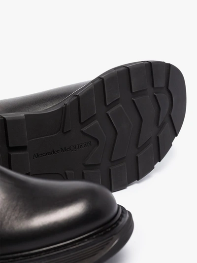 Shop Alexander Mcqueen Black Tread Slick Chelsea Boots
