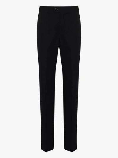 Shop Kwaidan Editions Blue Straight Leg Wool Trousers