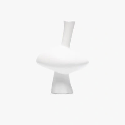 Shop Anissa Kermiche White Mercury Earthenware Candlestick