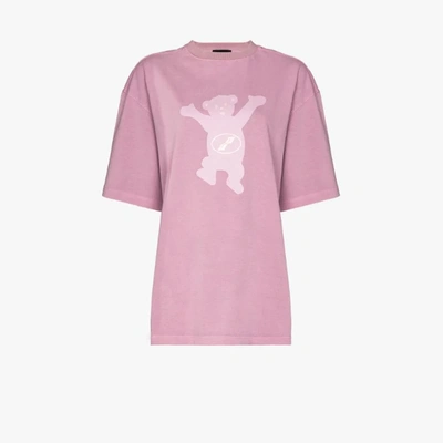 Shop We11 Done Teddy Print T-shirt In Pink