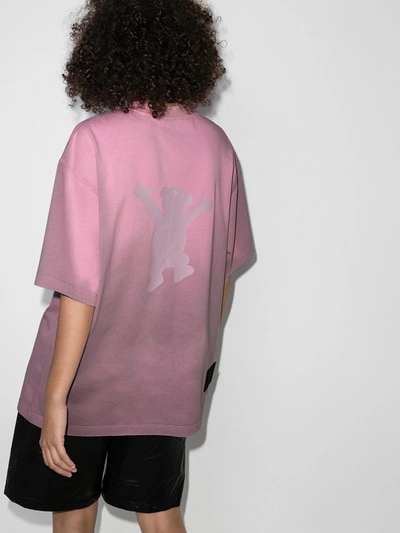 Shop We11 Done Teddy Print T-shirt In Pink