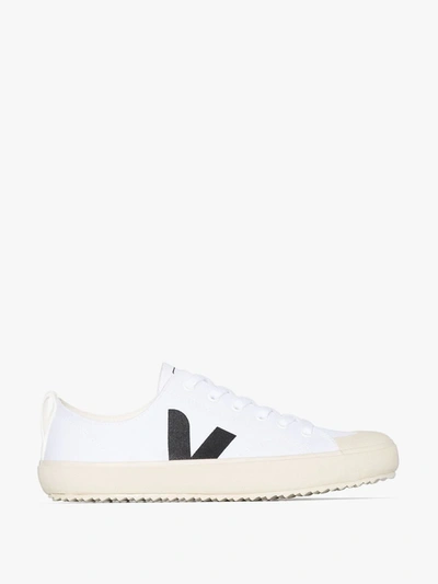 Shop Veja White Nova Canvas Sneakers