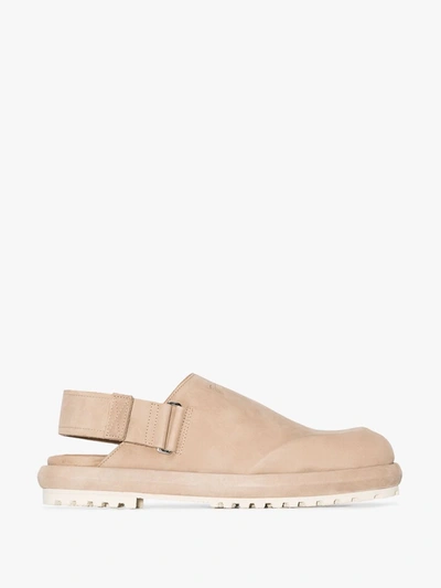 Shop Jacquemus Brown Les Mules Suede Shoes