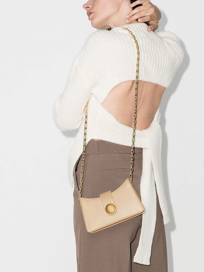 Shop Elleme Neutral Mini Baguette Shoulder Bag In Neutrals