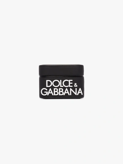 Shop Dolce & Gabbana Black Logo Airpods Pro Case