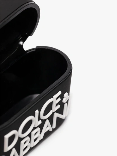 Shop Dolce & Gabbana Black Logo Airpods Pro Case