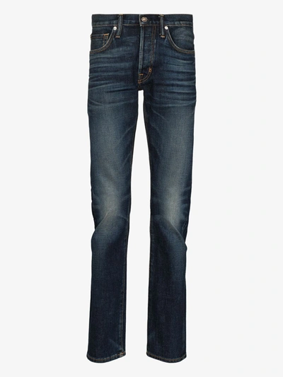 Shop Tom Ford Slim Leg Jeans In Blue