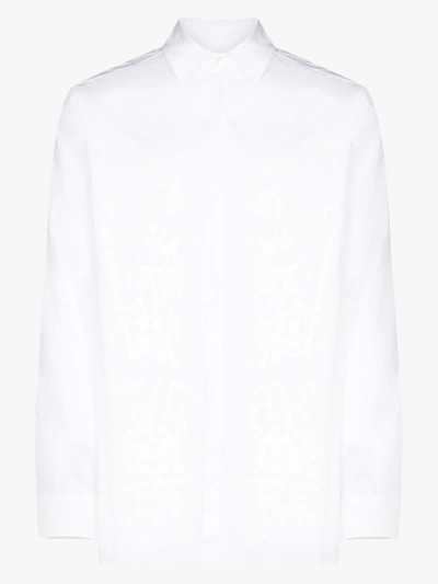 Shop A-cold-wall* Erosion Print Shirt In White