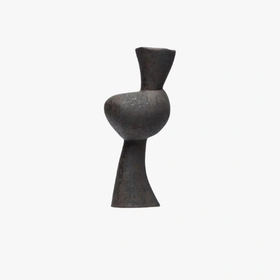 Shop Anissa Kermiche Black Venus Ceramic Candle Holder In Schwarz