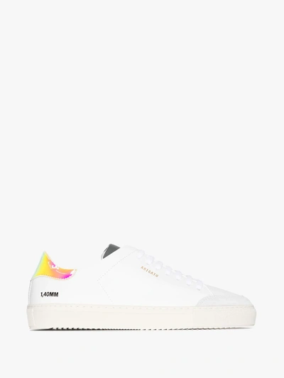 Shop Axel Arigato White And Multicoloured Clean 90 Leather Sneakers