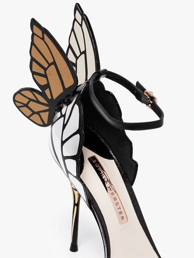 Shop Sophia Webster Chiara 100 Leather Sandals In Black