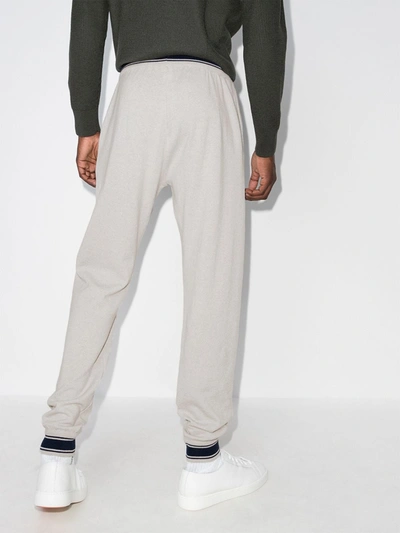 Shop Kiton Cashmere Track Pants In Grey