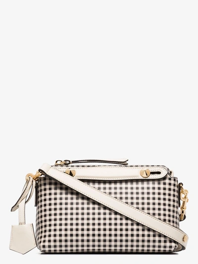 Shop Fendi White By The Way Mini Leather Cross Body Bag