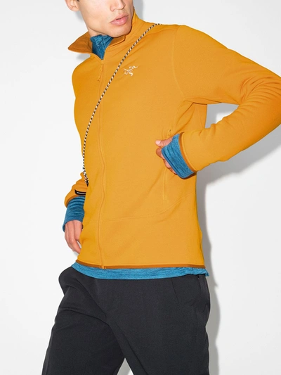 Shop Arc'teryx Yellow Kyanite Fleece Jacket